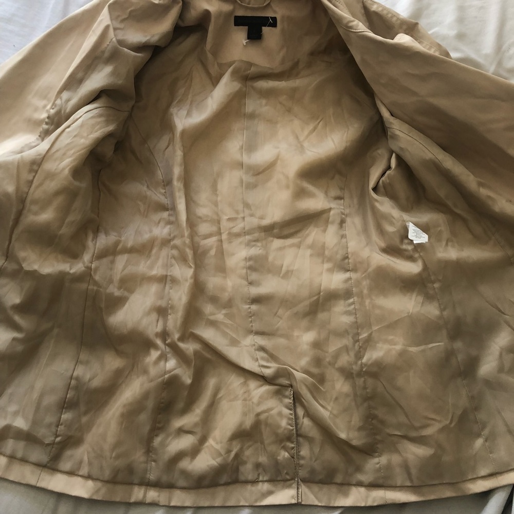 Tan Trench Rain Coat | EXPRESS - Picture 5 of 8